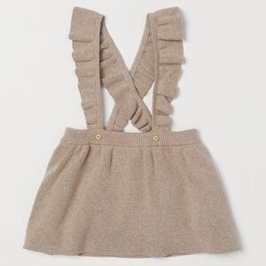 H&M fine knit skirt with straps 18m